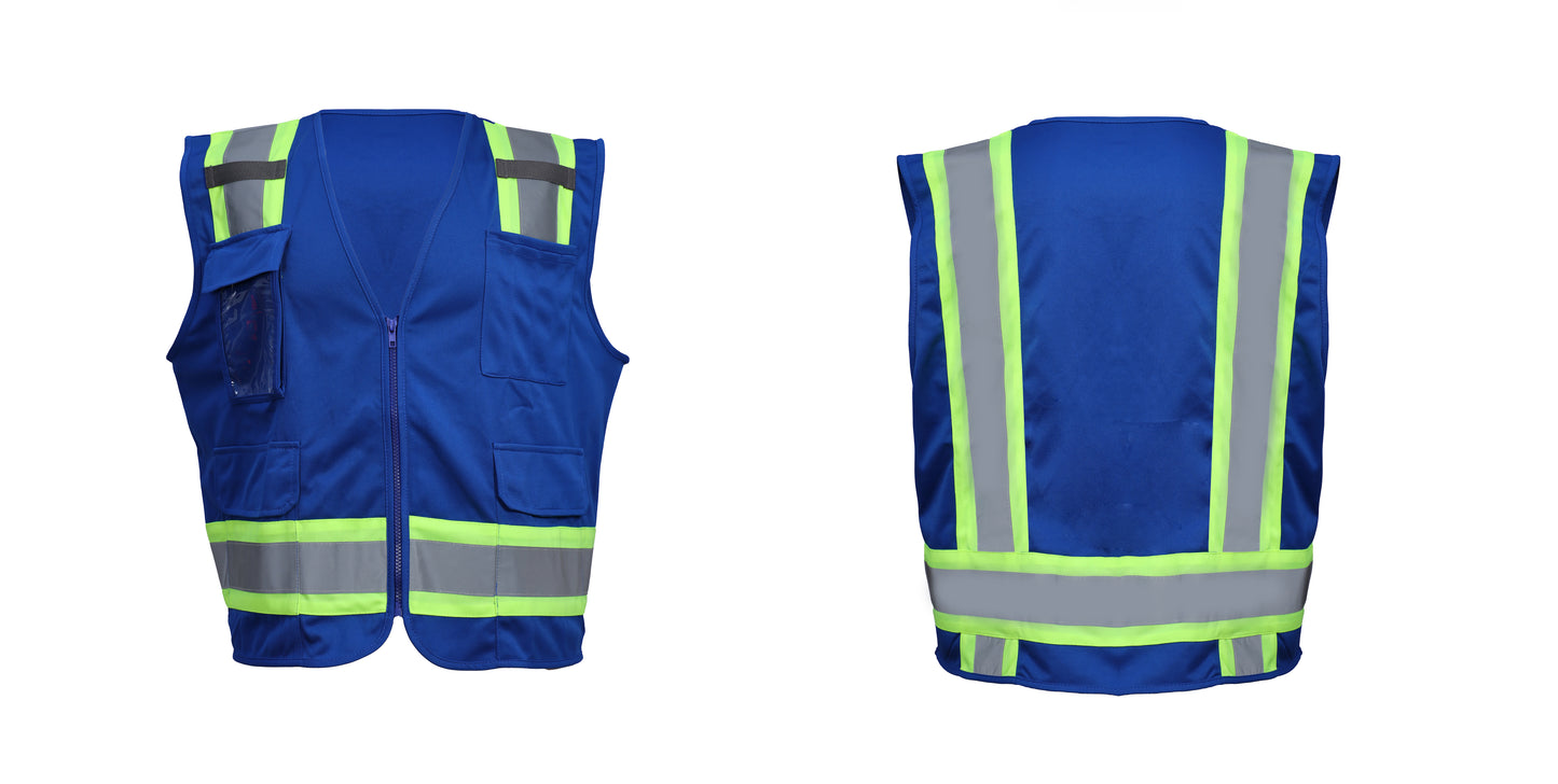 (12-pack) Polymesh Reflective Vest w liner
