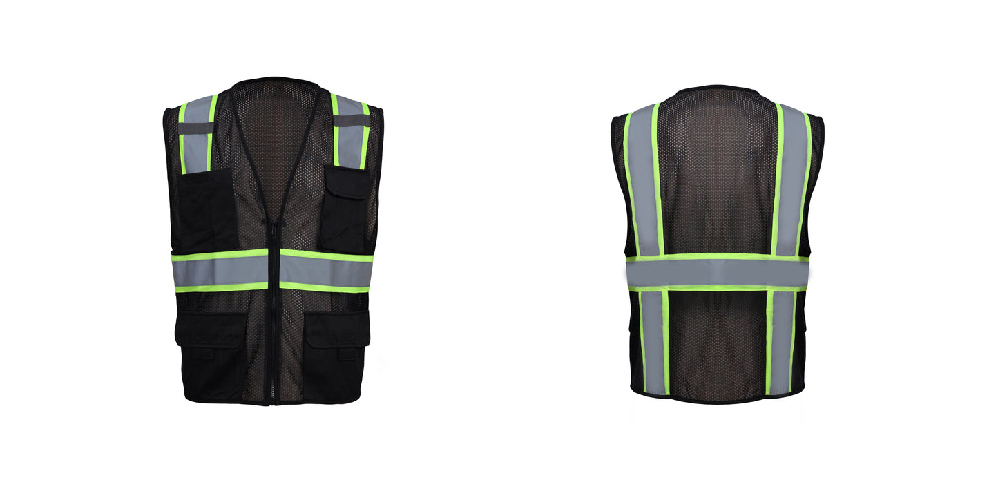 (12-pack) TRICOT Reflective Vest with liner